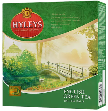 Чай зелений Hyleys English Green 200 г (100 шт. x 2 г)